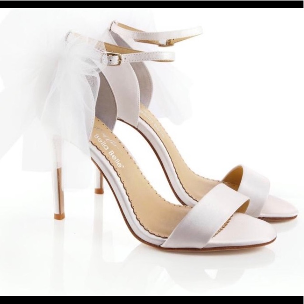 Bella Belle Shoes Elise Bow Tulle Wedding Shoes